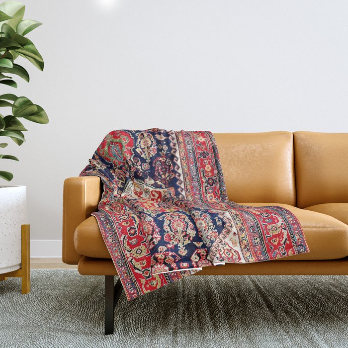 Qashqaâi Kashkuli Fars Southwest Persian Rug Throw Blanket Gallery Image 1