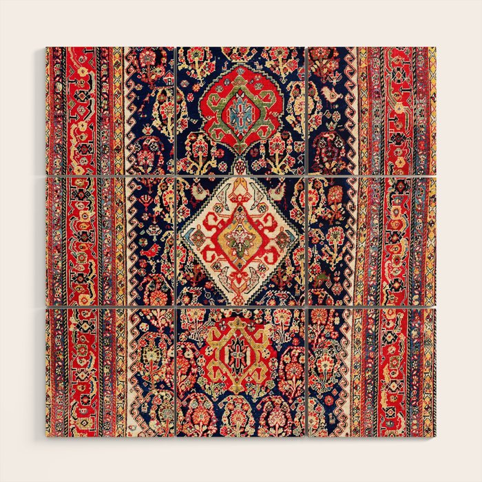 Qashqaâi Kashkuli Fars Southwest Persian Rug Wood Wall Art Gallery Image 1