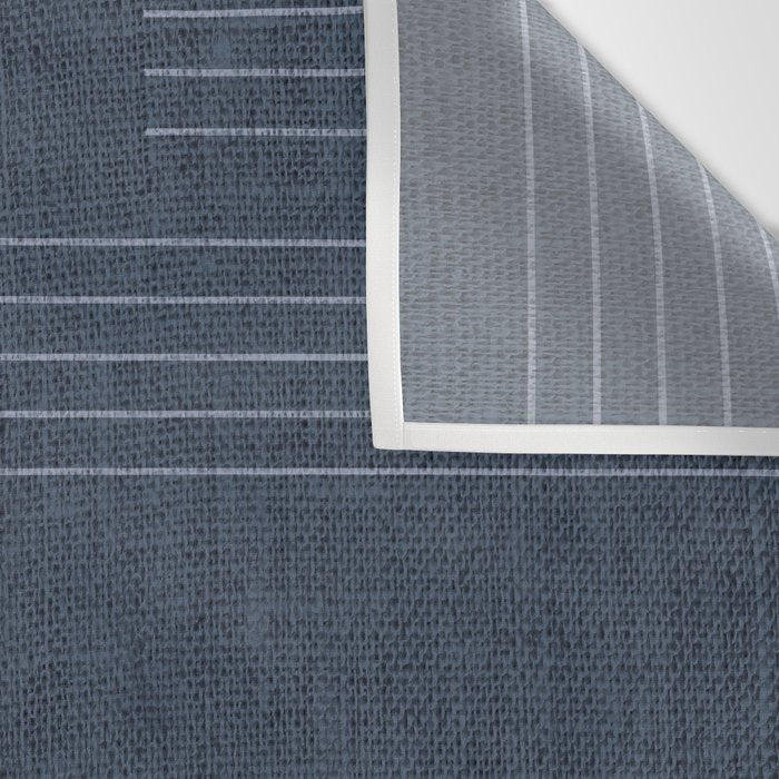 Minimal Striped Pattern, Navy Blue Wall Tapestry Gallery Image 3