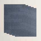 Minimal Striped Pattern, Navy Blue Wrapping Paper Gallery Image 3