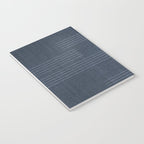 Minimal Striped Pattern, Navy Blue Notebook Gallery Image 3