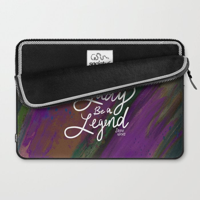 Stevie Nicks Quote - Don't be a Lady, Be a Legend Laptop Sleeve Gallery Image 2