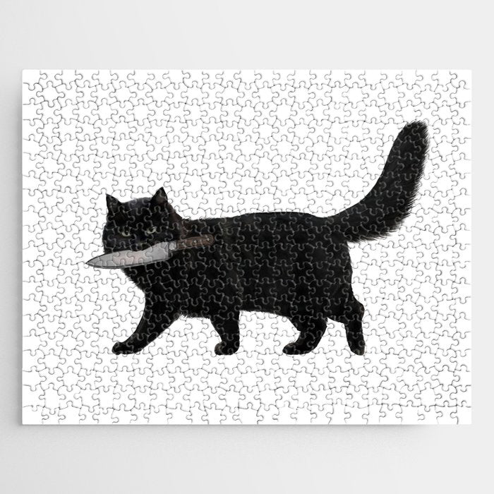 Knife Cat Jigsaw Puzzle Gallery Image 1