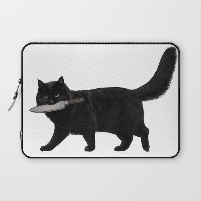 Knife Cat Laptop Sleeve Gallery Image 1