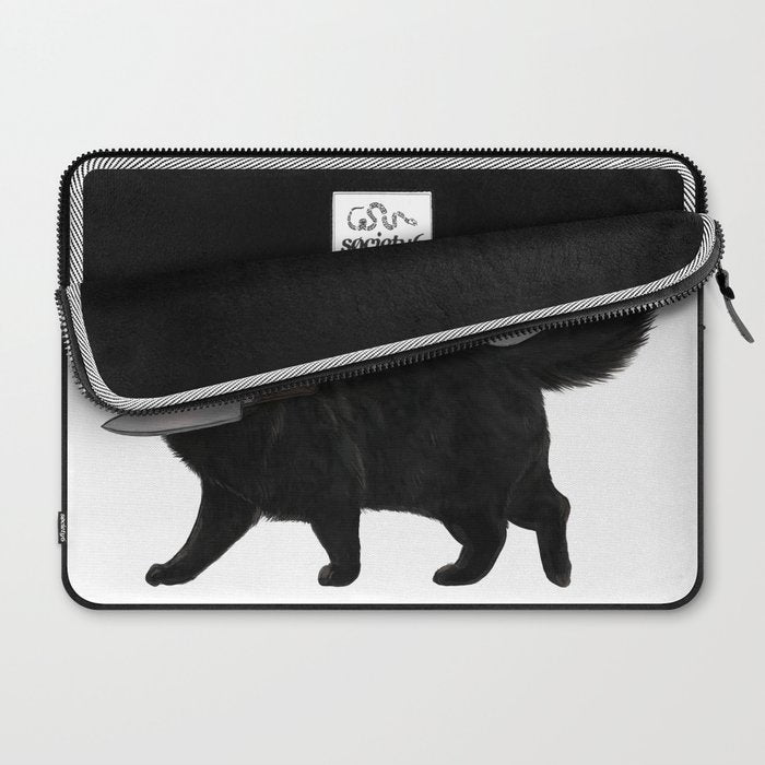 Knife Cat Laptop Sleeve Gallery Image 2