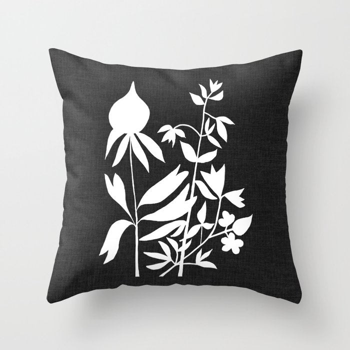 Poppy Bouquet ii Throw Pillow Gallery Image 1