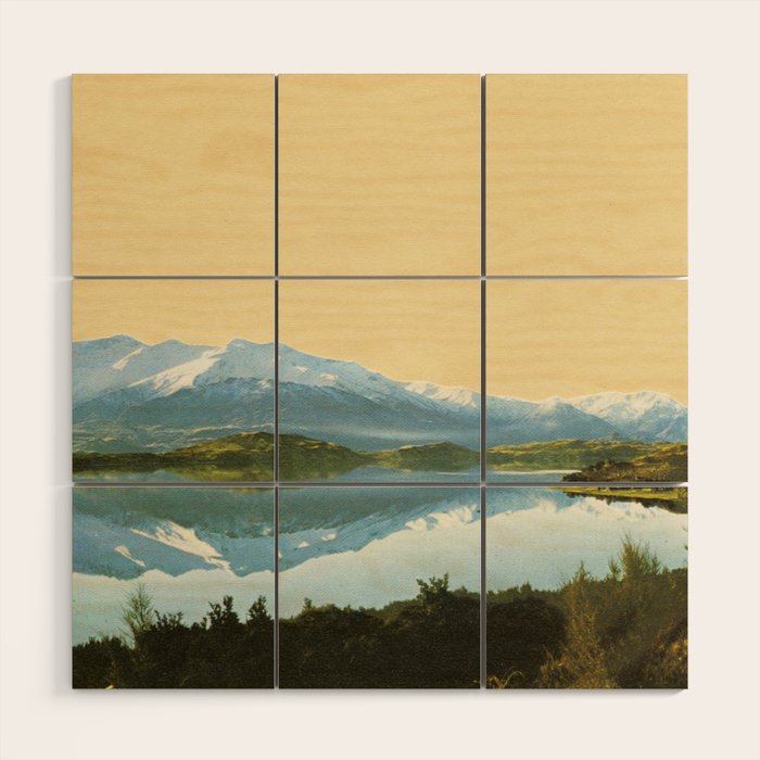 Mountain Lake Wood Wall Art Gallery Image 1