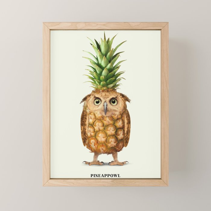 Pineappowl Mini Art Print Gallery Image 1