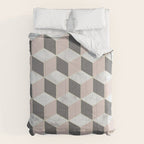 Blush Marble Cube Comforter Gallery Image 6