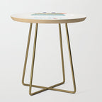 Sweet monster cupcake mint Side Table Gallery Image 1