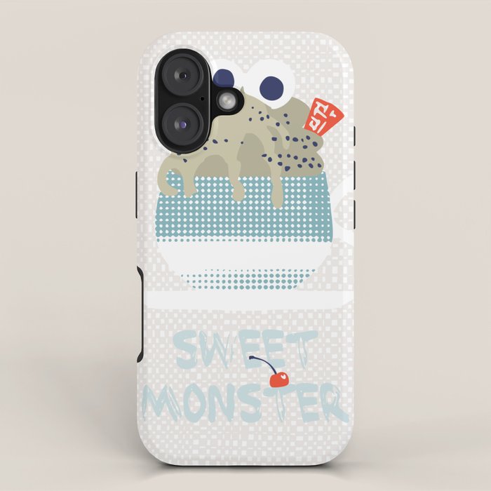 Sweet monster cupcake mint iPhone Case Gallery Image 1