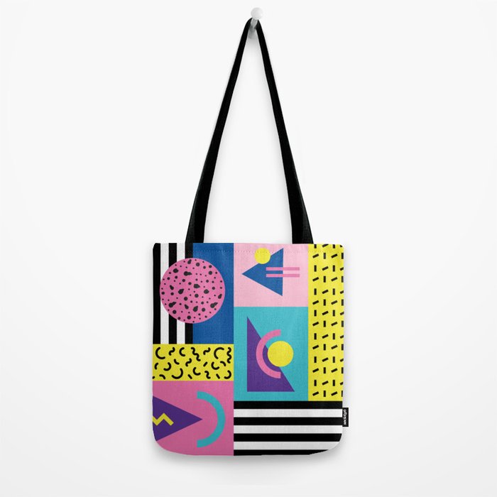 Memphis pattern 53 - 80s / 90s Retro Tote Bag Gallery Image 2