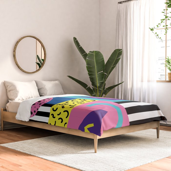 Memphis pattern 53 - 80s / 90s Retro Comforter Gallery Image 2