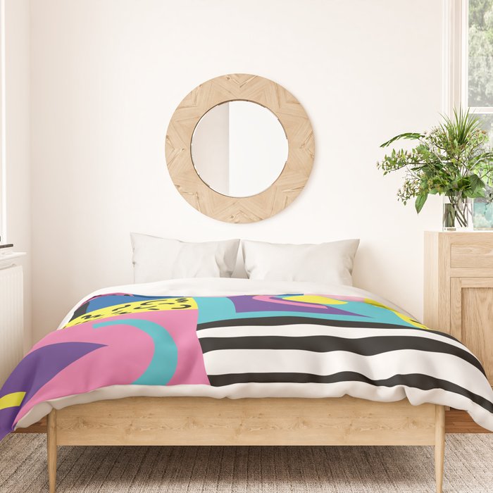 Memphis pattern 53 - 80s / 90s Retro Duvet Cover Gallery Image 3