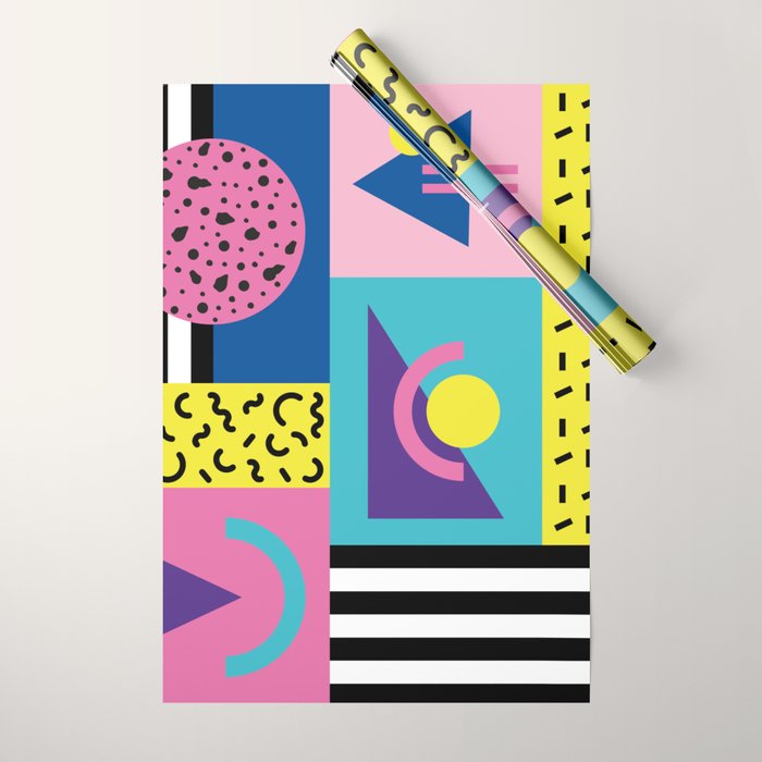 Memphis pattern 53 - 80s / 90s Retro Wrapping Paper Gallery Image 1