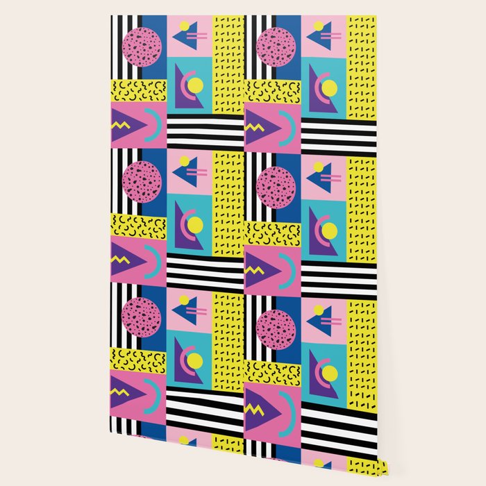 Memphis pattern 53 - 80s / 90s Retro Wallpaper Gallery Image 2