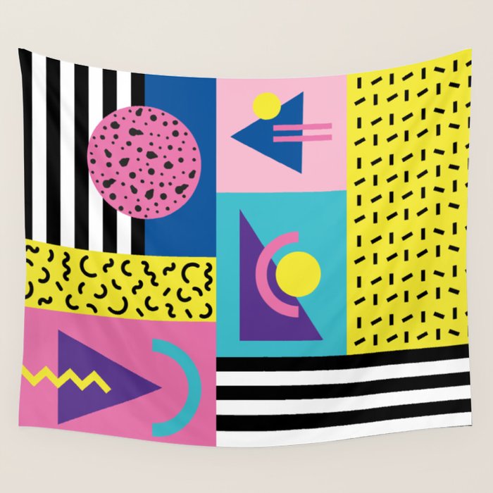 Memphis pattern 53 - 80s / 90s Retro Wall Tapestry Gallery Image 1