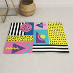 Memphis pattern 53 - 80s / 90s Retro Rug Gallery Image 1