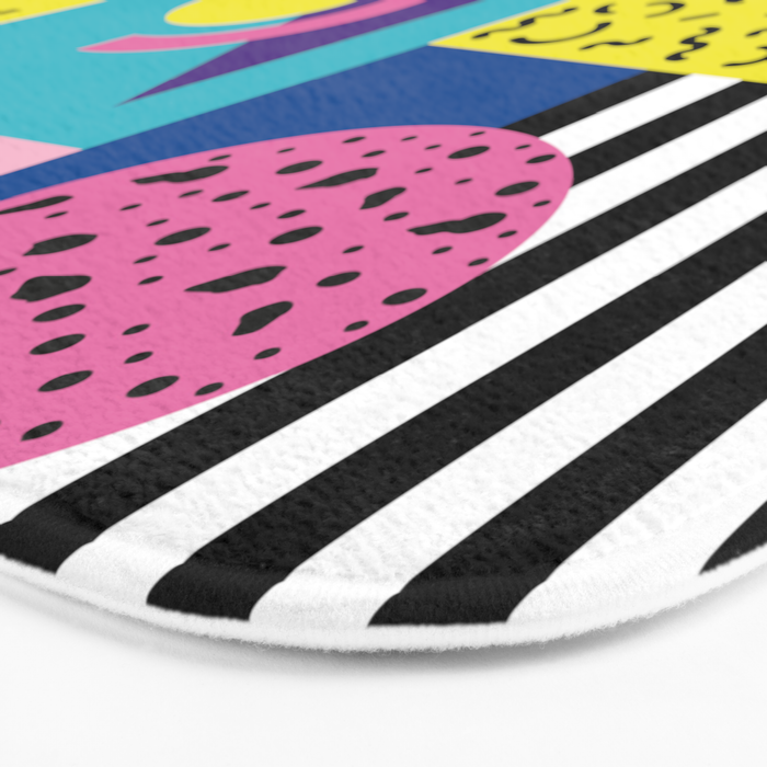 Memphis pattern 53 - 80s / 90s Retro Bath Mat Gallery Image 3