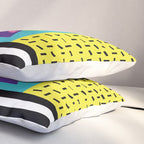 Memphis pattern 53 - 80s / 90s Retro Pillow Sham Gallery Image 3