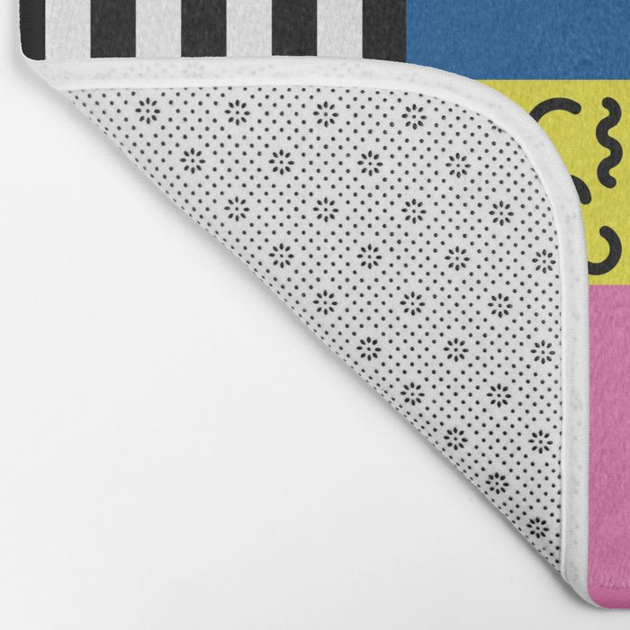 Memphis pattern 53 - 80s / 90s Retro Bath Mat Gallery Image 2