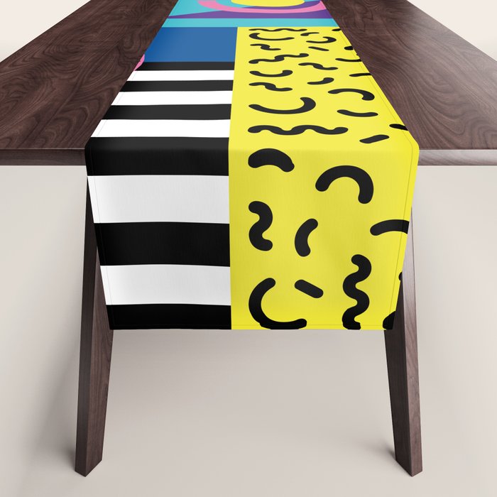 Memphis pattern 53 - 80s / 90s Retro Table Runner Gallery Image 1