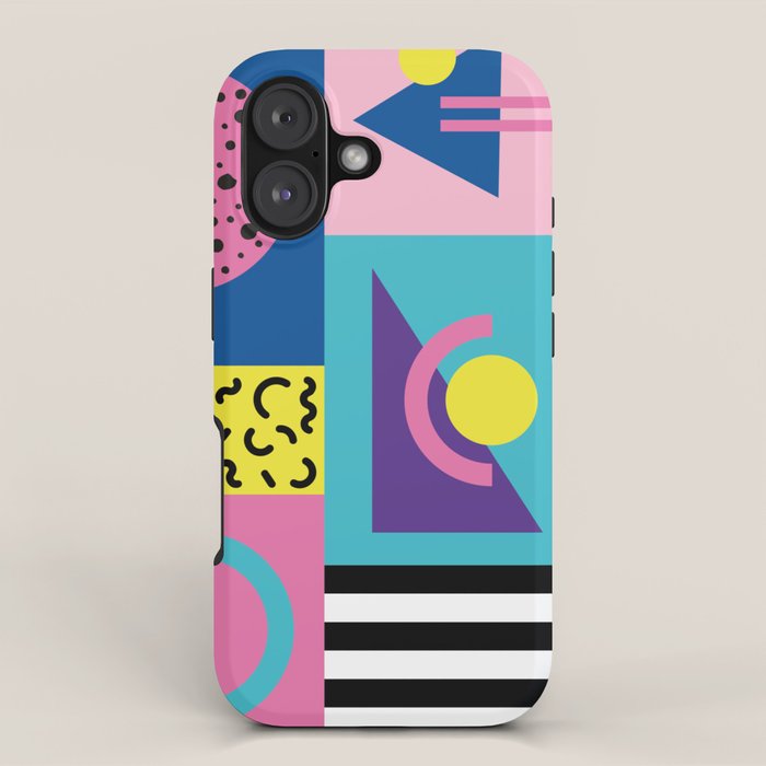 Memphis pattern 53 - 80s / 90s Retro iPhone Case Gallery Image 1