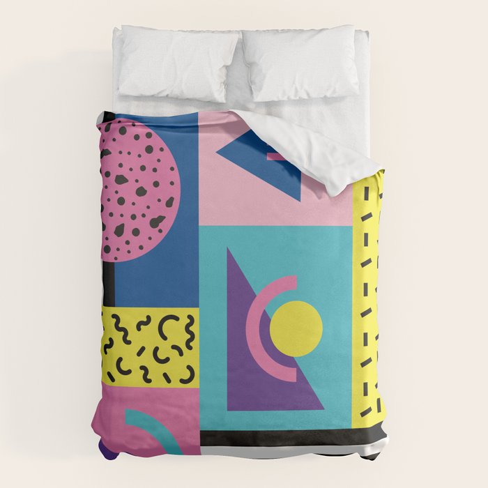 Memphis pattern 53 - 80s / 90s Retro Duvet Cover Gallery Image 1