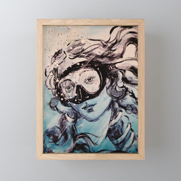 Underwater Birth of Venus Mini Art Print Gallery Image 1