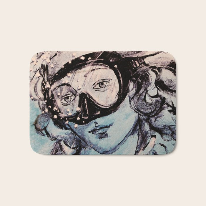 Underwater Birth of Venus Bath Mat Gallery Image 1