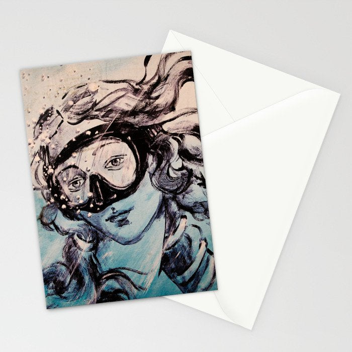 Underwater Birth of Venus Stationery Card Gallery Image 2