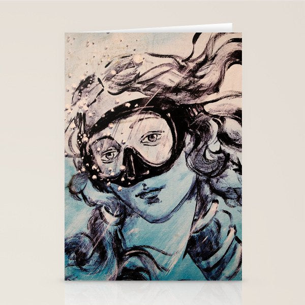 Underwater Birth of Venus Stationery Card Gallery Image 2