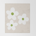 big flowers Throw Blanket Gallery Image 2