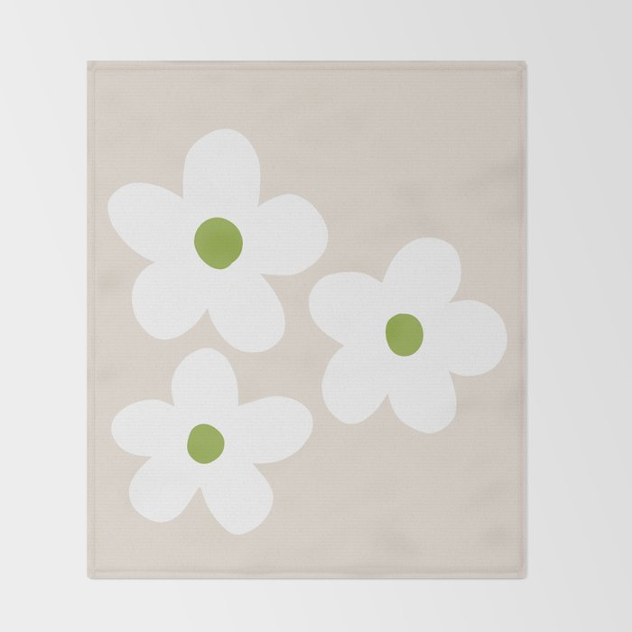 big flowers Throw Blanket Gallery Image 2