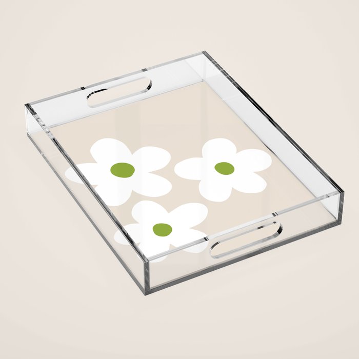 big flowers Acrylic Tray Gallery Image 1