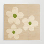 big flowers Wood Wall Art Gallery Image 1