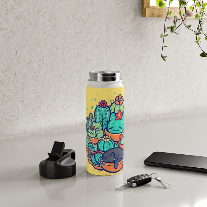 Catcus Patch Water Bottle Gallery Image 4