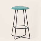 Pastel Coastline - Aerial View of Turquoise Sea and Blush Sand Stool Gallery Image 1