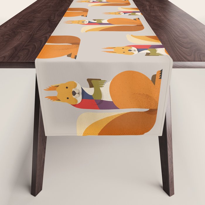 Red Squirrel Table Runner Gallery Image 1
