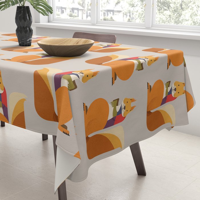 Red Squirrel Tablecloth Gallery Image 3