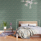 Vintage Floral Neutral - Green Wallpaper Gallery Image 3