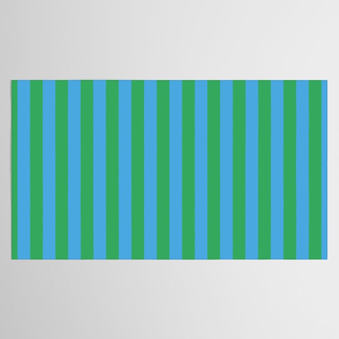 Green Blue Stripe - Joy Of Together Tablecloth Gallery Image 2