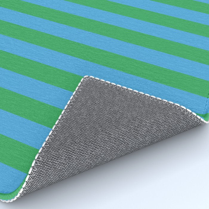 Green Blue Stripe - Joy Of Together Rug Gallery Image 4