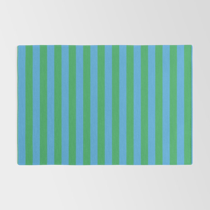 Green Blue Stripe - Joy Of Together Rug Gallery Image 2