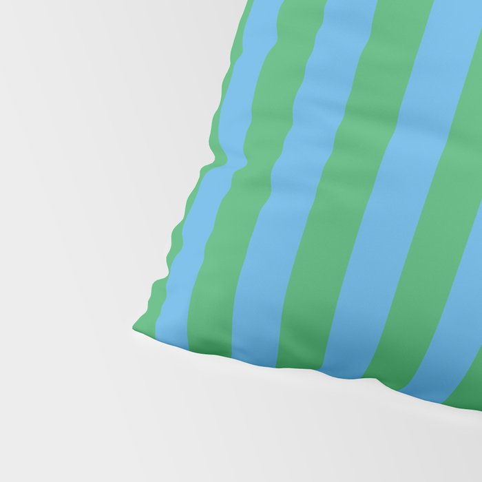 Green Blue Stripe - Joy Of Together Pillow Sham Gallery Image 4