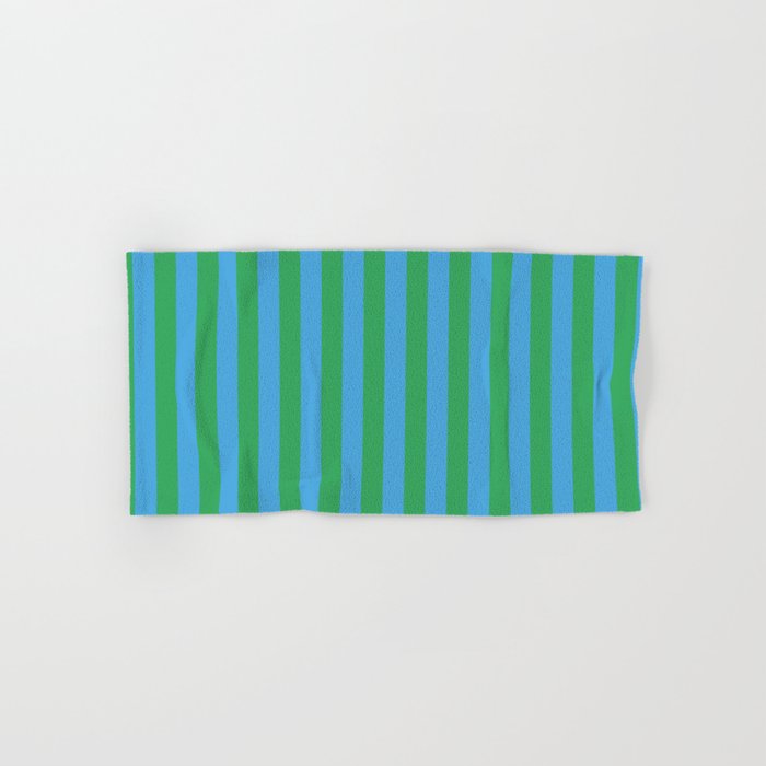 Green Blue Stripe - Joy Of Together Bath Towel Gallery Image 1