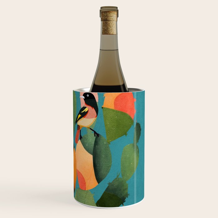 Cactus and  Birds 2 Wine Chiller Gallery Image 3