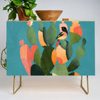 Cactus and  Birds 2 Credenza Gallery Image 1