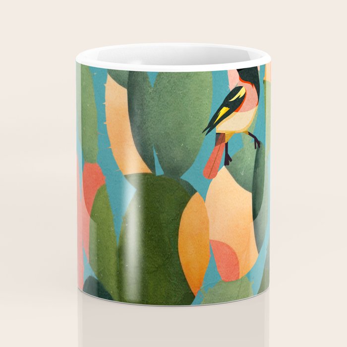 Cactus and  Birds 2 Coffee Mug Gallery Image 4