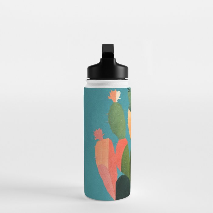 Cactus and  Birds 2 Water Bottle Gallery Image 3